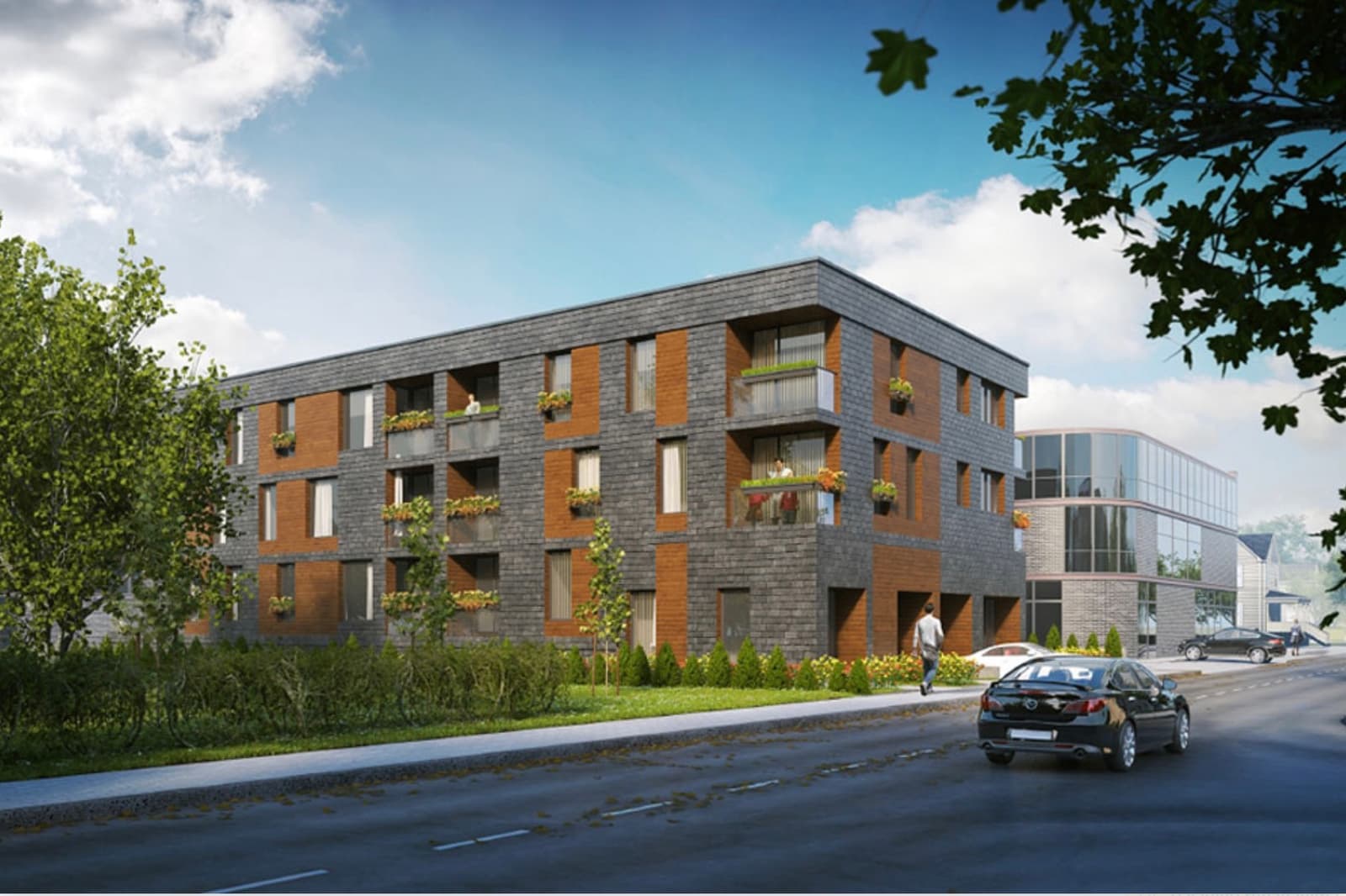Sėlių g. 38 · Žvėryno vingis · Projekto vizualizacija